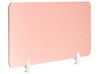 Desk Screen SPLIT 80 x 50 cm Peach Pink