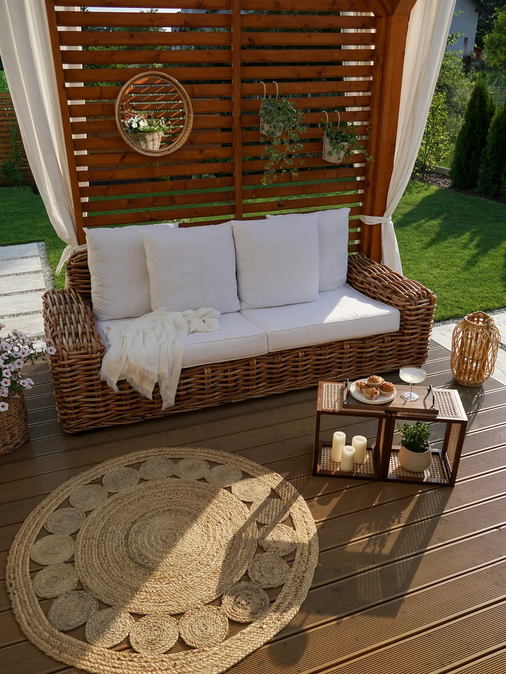 Matto AHLAT Beige ø 120 cm Juutti_825717