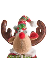 Joulukoristesetti 2 kpl ULDALSANA 66-95 cm Poro Monivärinen_1022145