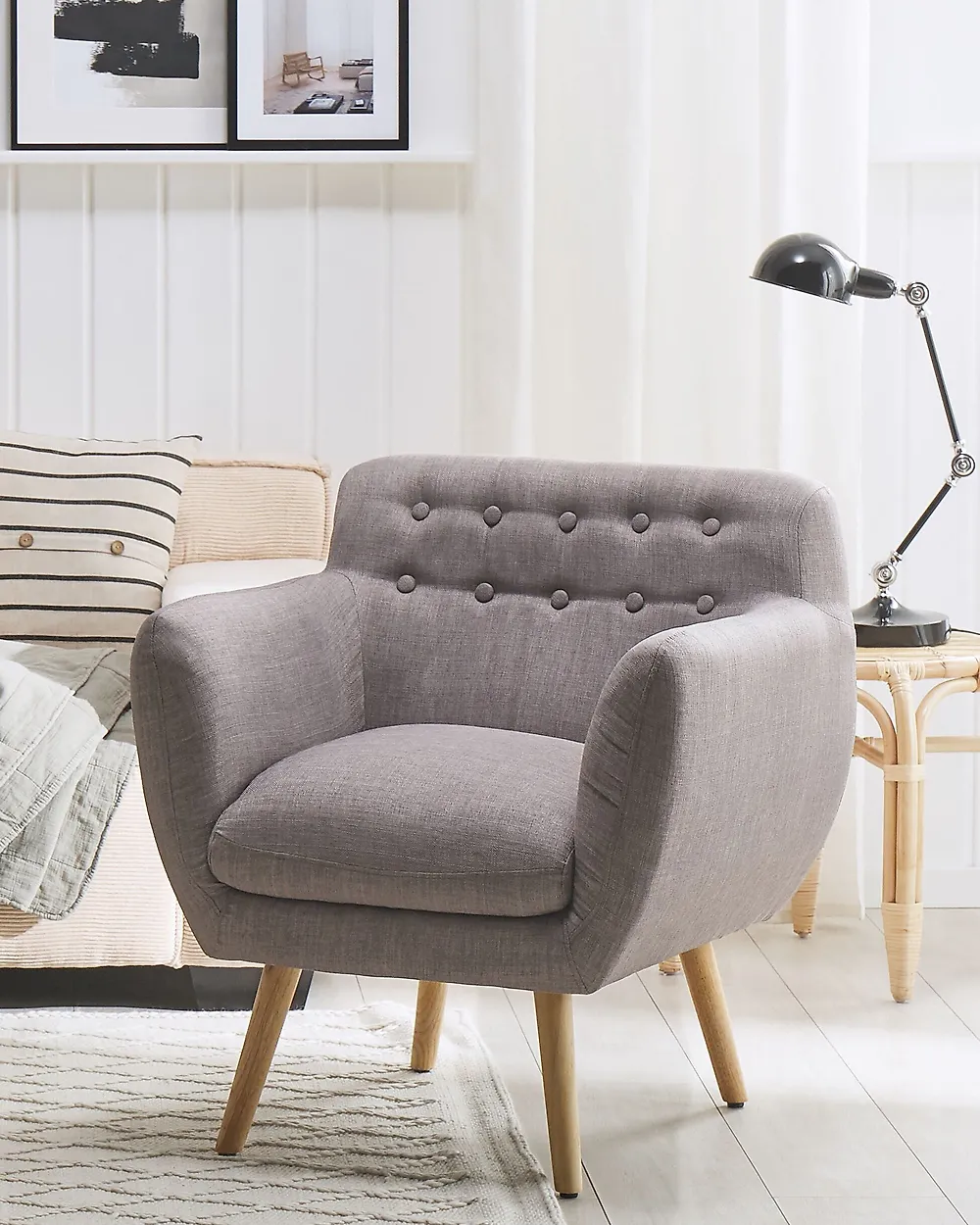 Armchair BJARN Fabric Light Grey_1182392