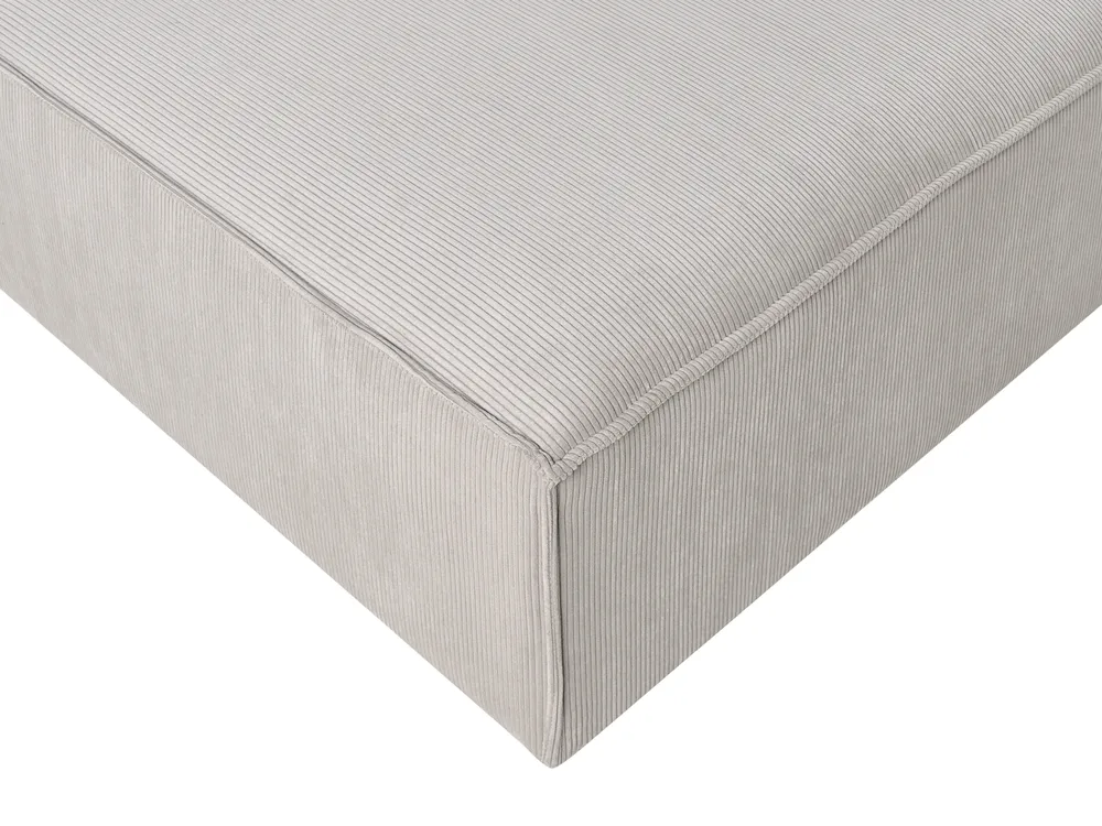Modular Corner Sofa 2 Seater ARDAL with Ottoman Corduroy Taupe Right Hand_1011196