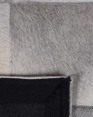 Rug ALACAM Grey 140 x 200 cm Leather_688515