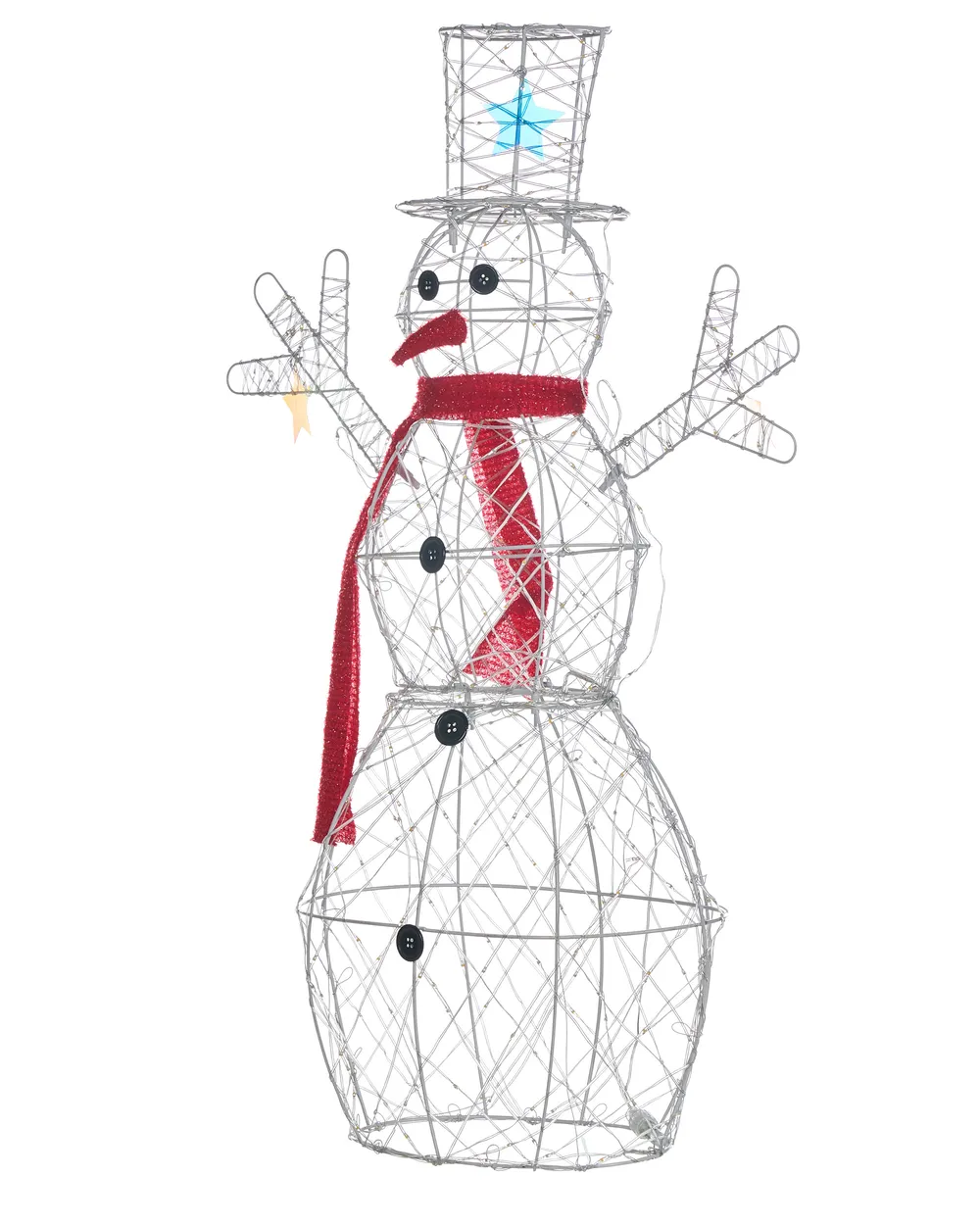 Outdoor Decoration LED VASMAN 93 cm Snowman White_1018818