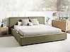 Waterbed Fabric LINARDS 180 x 200 cm (EU Super King) Olive Green