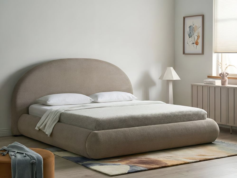 Säng med förvaring GRASSE Taupe 180 x 200 cm