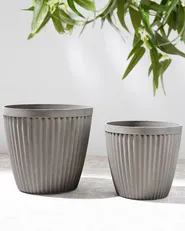 Plant Pot POKA 44 cm Taupe_733526