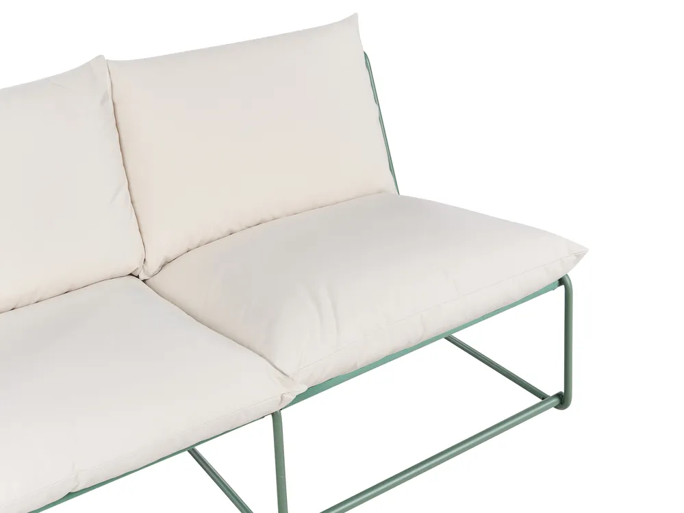 Garden Sofa 2 Seater PICO Metal Green_1013064
