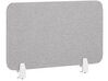 Desk Screen WALLY 80 x 40 cm Light Grey