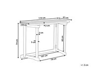 Balcony Table TREIA 110 cm 47 cm Acacia Wood Brown_811902