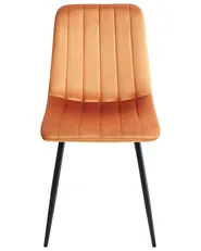 Ruokatuolisetti 4 kpl KALISPELL Sametti Oranssi_966700