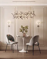 Set med 2 matstolar COVELO Sammet Mintgrön_1150879