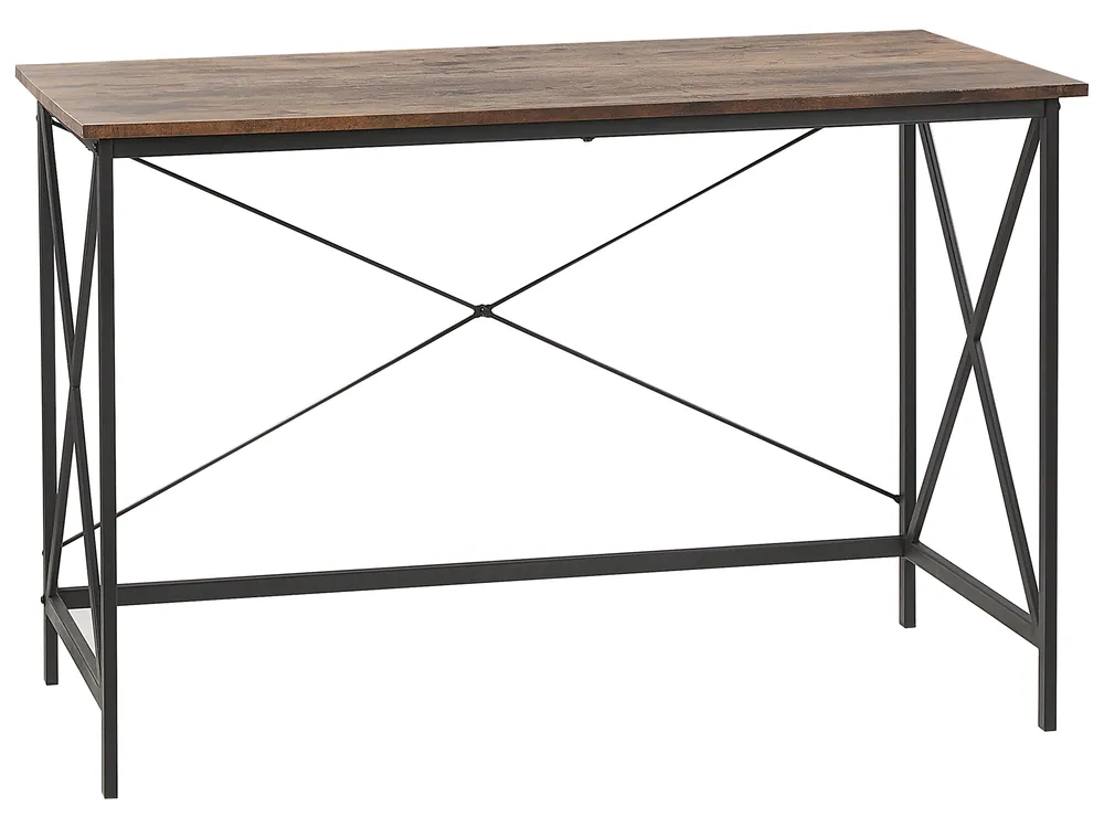 Home Office Desk FUTON 115 cm 60 cm Dark Brown