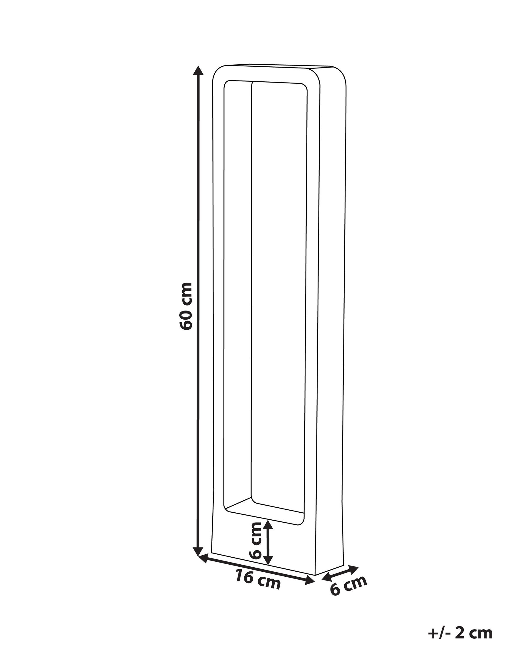 LED-pollarlampa för utomhusbruk PERDIDO Svart_917026