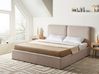Ottoman Bed ARBOIS Fabric Beige 180 x 200 cm (EU Super King)