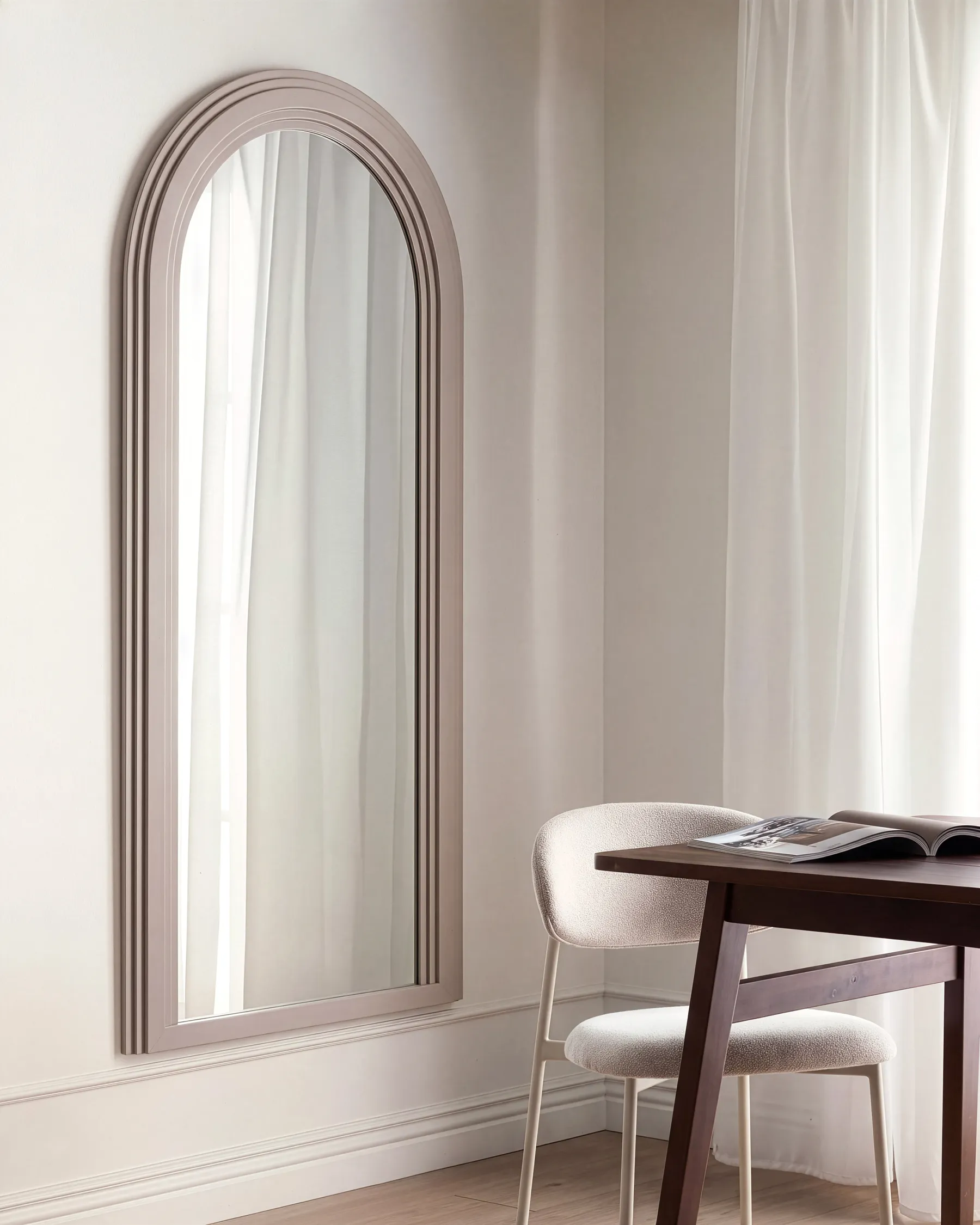 Wall Mirror CALAIS 75 cm 170 cm Beige_1144281