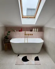Bath Mat SANOLI Beige 60 x 90 cm Cotton_1176650