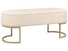 Upholstered Bench MILRY Velvet Light Beige