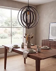 Pendant Lamp MURRELL Poplar Wood Black_1185516