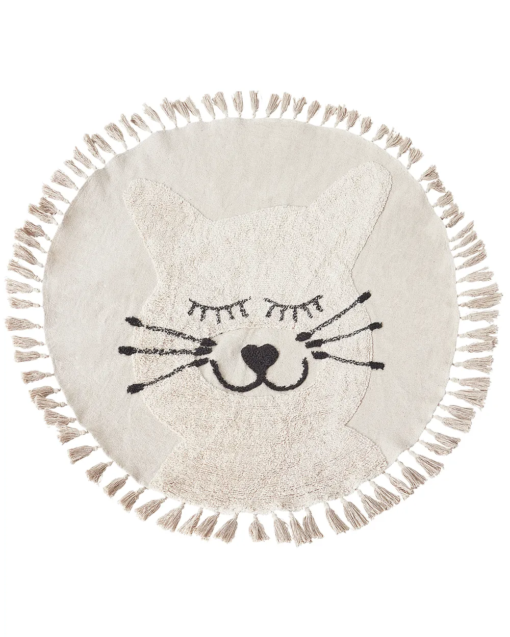 Lastenmatto ETSERI Beige ø 120 cm Puuvilla