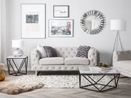 Sofa 2 Seater VISSLAND Fabric Light Beige_706380