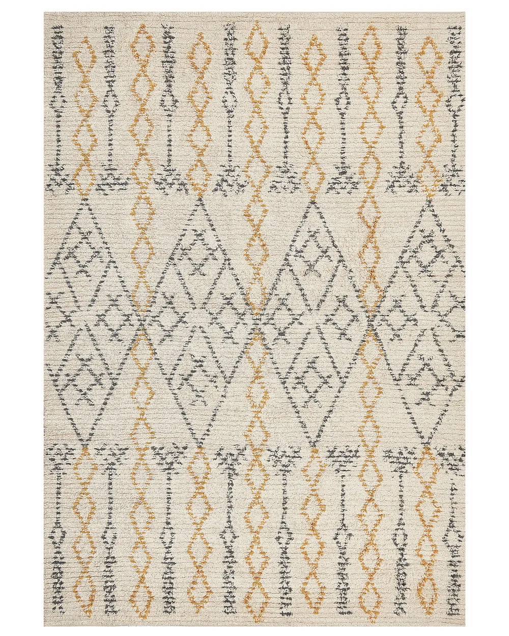 Rug KADAPA Beige 160 x 230 cm Cotton
