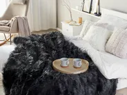 Bedspread DELICE 200 x 220 cm Black_811660