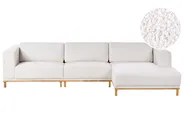 Corner Sofa 5 Seater VENG Fabric Off-White Left Hand_1009982