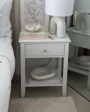 1 Drawer Bedside Table ASSISI White_994046