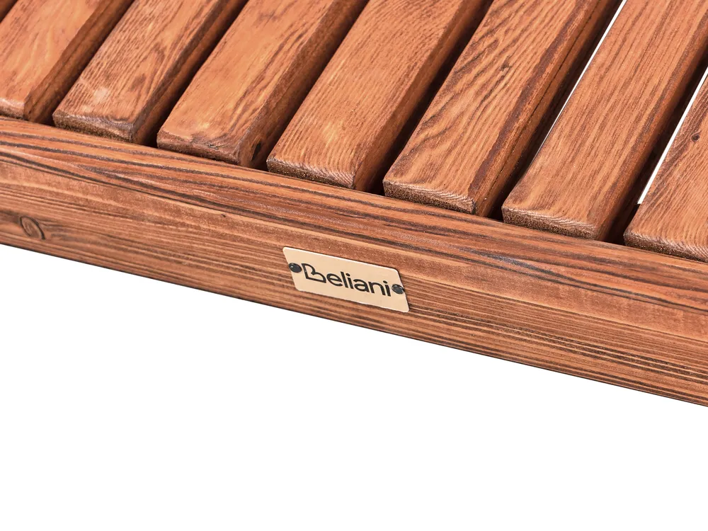 Sun Lounger TANARO Larch Wood Brown_964919