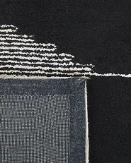 Rug BATHINDA Black/ White 160 x 230 cm Cotton_817034
