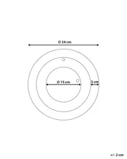 Wall Clock CLUSES 30 cm Metal Black_941212