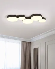 LED Ceiling Lamp LUGA Metal Black_847451