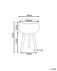 Upphöjd växtkruka AGROS 30 cm Metall Svart_805020