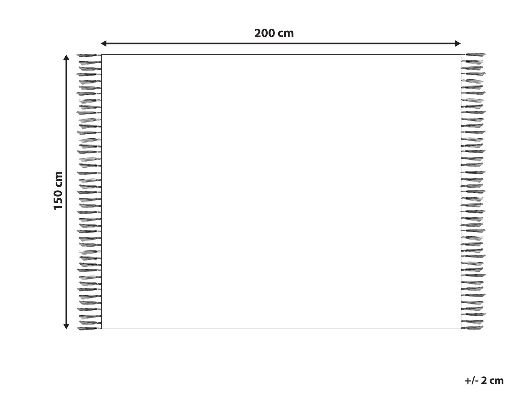 Päiväpeitto BERE Puuvilla 150 x 200 cm Luonnonvalkoinen_918057