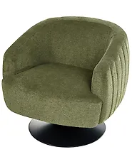 Swivel Armchair NORAGER Fabric Green_1169084