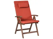 Garden Dining Set 6 Seater AMANTEA PREMIUM Acacia Wood Red_995349
