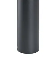 Set of 2 Outdoor Bollard Lamps ELRICK Black_1103819