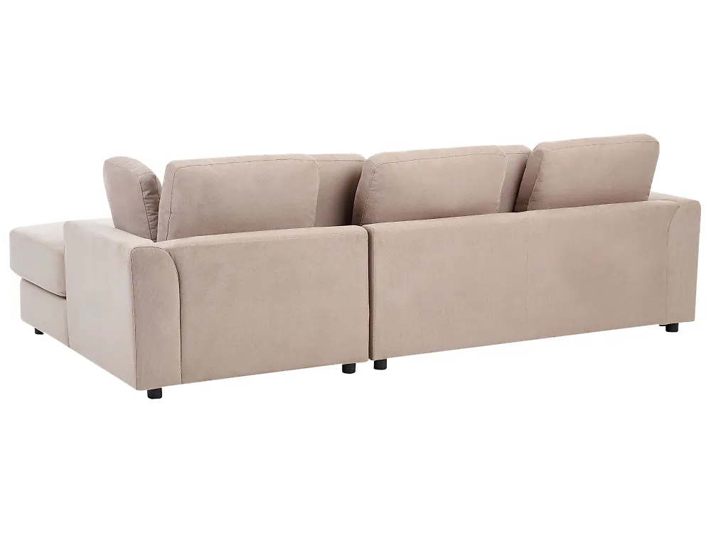 Corner Sofa KOHLO Fabric Taupe Left Hand_1178987