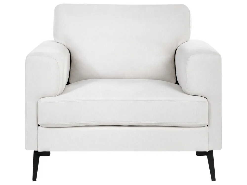 Living Room Set 7 Seater LOUSTO Fabric Light Beige_1043981