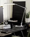 LED-skrivbordslampa GRUS med dimmer Metall Silver