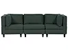 Modular Sofa 3 Seater UNSTAD Fabric Dark Green