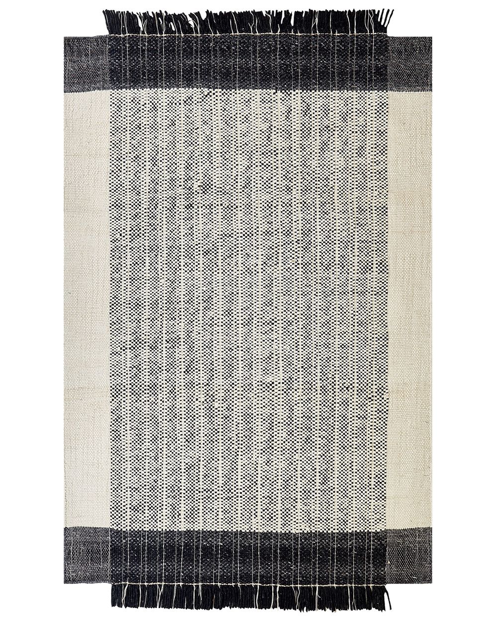 Rug KETENLI White 140 x 200 cm Wool