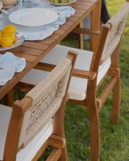 Set of 2 Garden Chairs SUMIRAGO Acacia Wood Light Brown_1074492