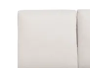 Bed Chenille MELLE 140 x 200 cm (EU Double) Light Beige_745630