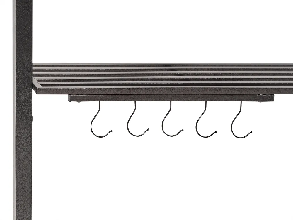 Paviljong NARO 240 cm 148 cm Metall Mörkgrön_851676