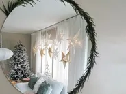 Snöklädd konstgjord julgran BASSIE 210 cm Vit_837646