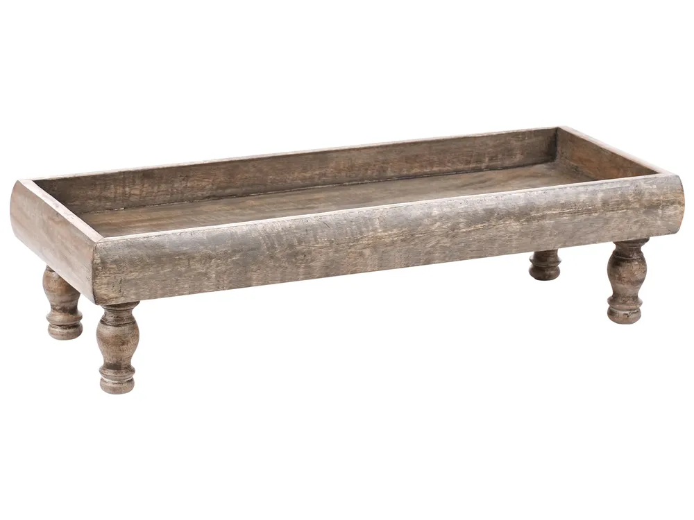 Decorative Tray DAMIETTA Mango Wood Brown
