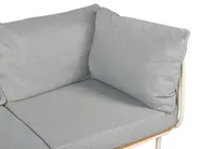 Garden Sofa 3 Seater SENISE Metal Grey_928063