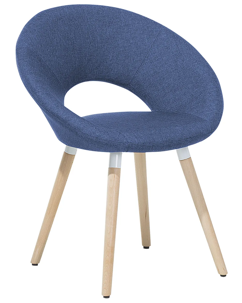 Set of 2 Dining Chairs ROSLYN Navy Blue_696314