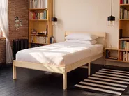 Bed Pine Wood MADONE 90 x 200 cm (EU Single) Light Brown_1123806